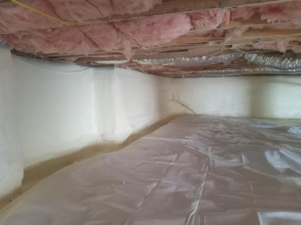 Crawl space encapsulation with closed-cell spray foam for Roof Maintenance in Westminster